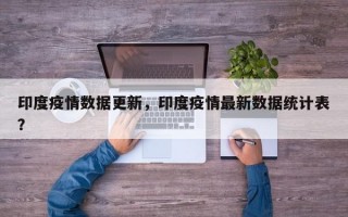 印度疫情数据更新，印度疫情最新数据统计表？