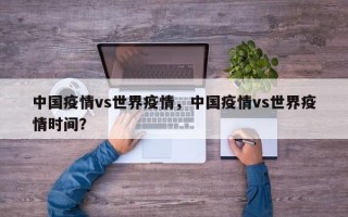 中国疫情vs世界疫情，中国疫情vs世界疫情时间？