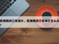 疫情期间订单减少，疫情期间订单减少怎么办？