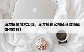 面对疫情加大宏观，面对疫情宏观经济政策应如何应对？