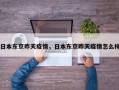 日本东京昨天疫情，日本东京昨天疫情怎么样