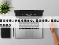 美国疫情占世界疫情多少，美国疫情占美国人口的多少