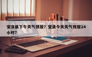 宝清县下午天气预报？宝清今天天气预报24小时？