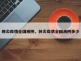 肺炎疫情全国病例，肺炎疫情全国病例多少