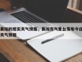 襄阳的现实天气预报，襄阳市气象台发布今日天气预报